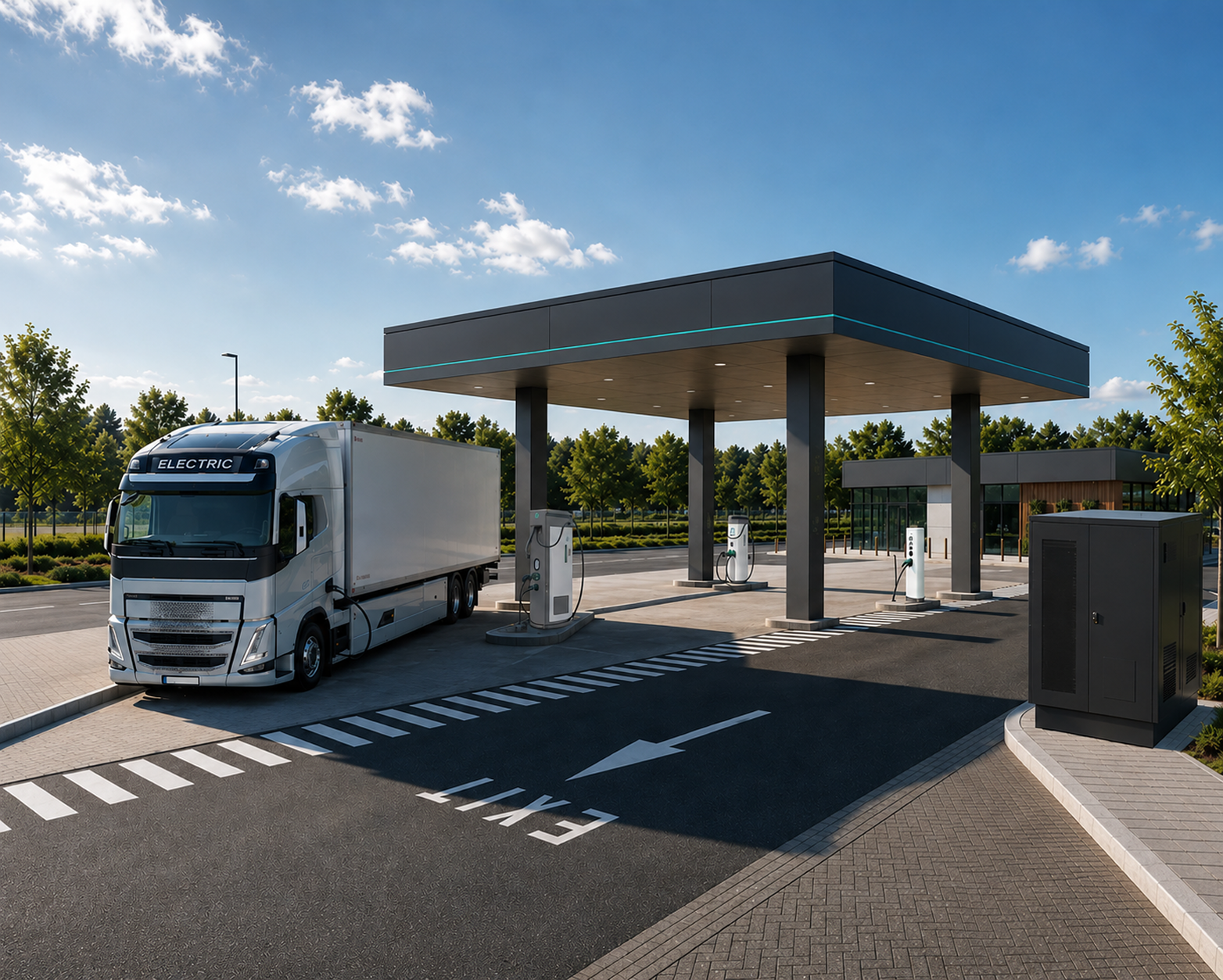Sateliet Megawatt Laadoplossing Laadplein QPOWER