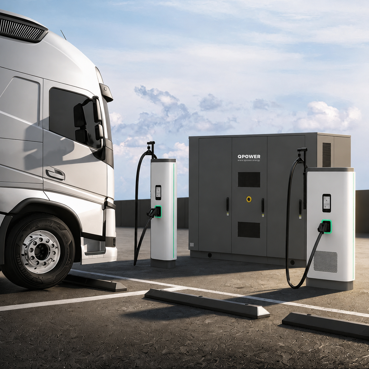 Sateliet Megawatt Laadoplossing QPOWER